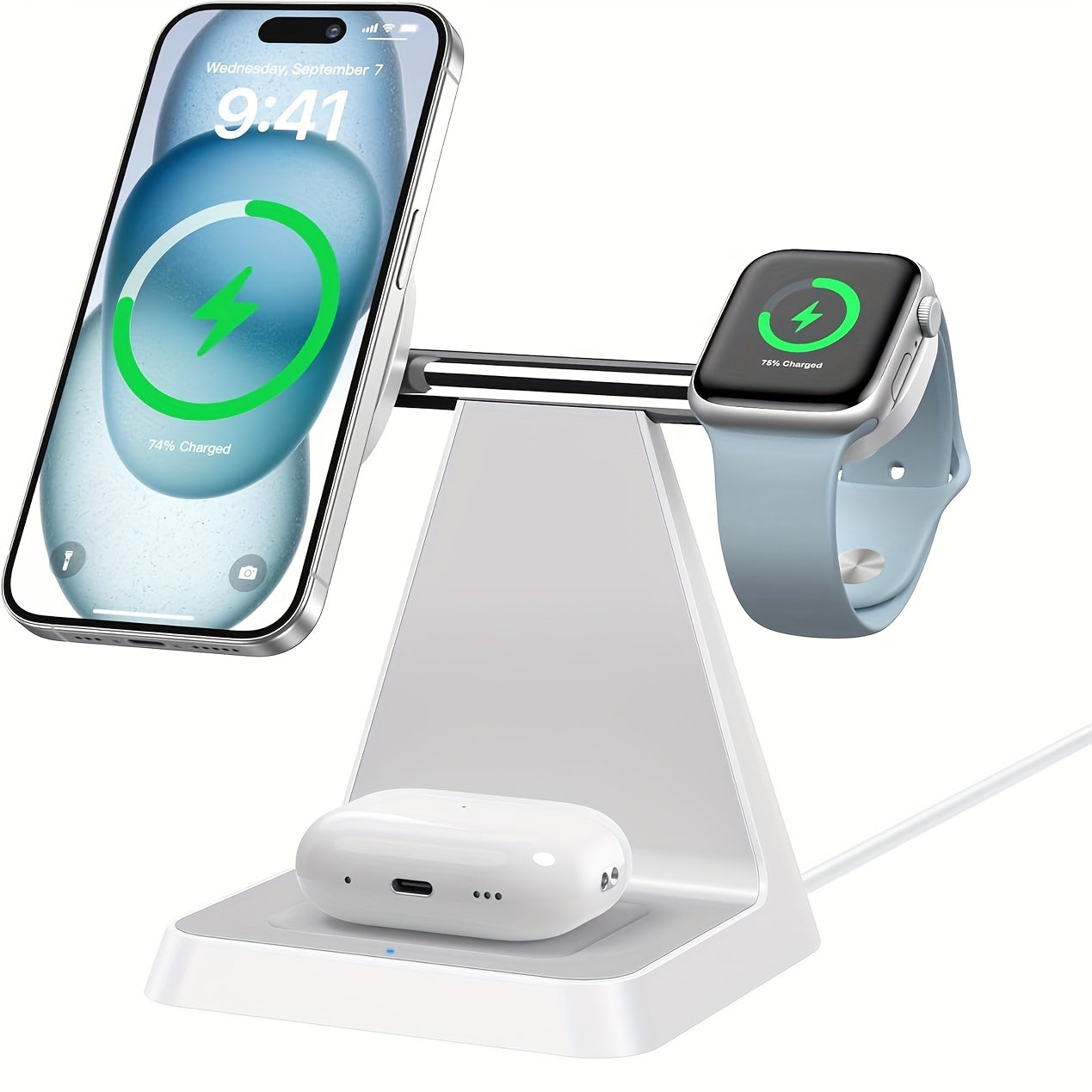 18W Magnetic 3in 1 Charging Station for Multiple Devices