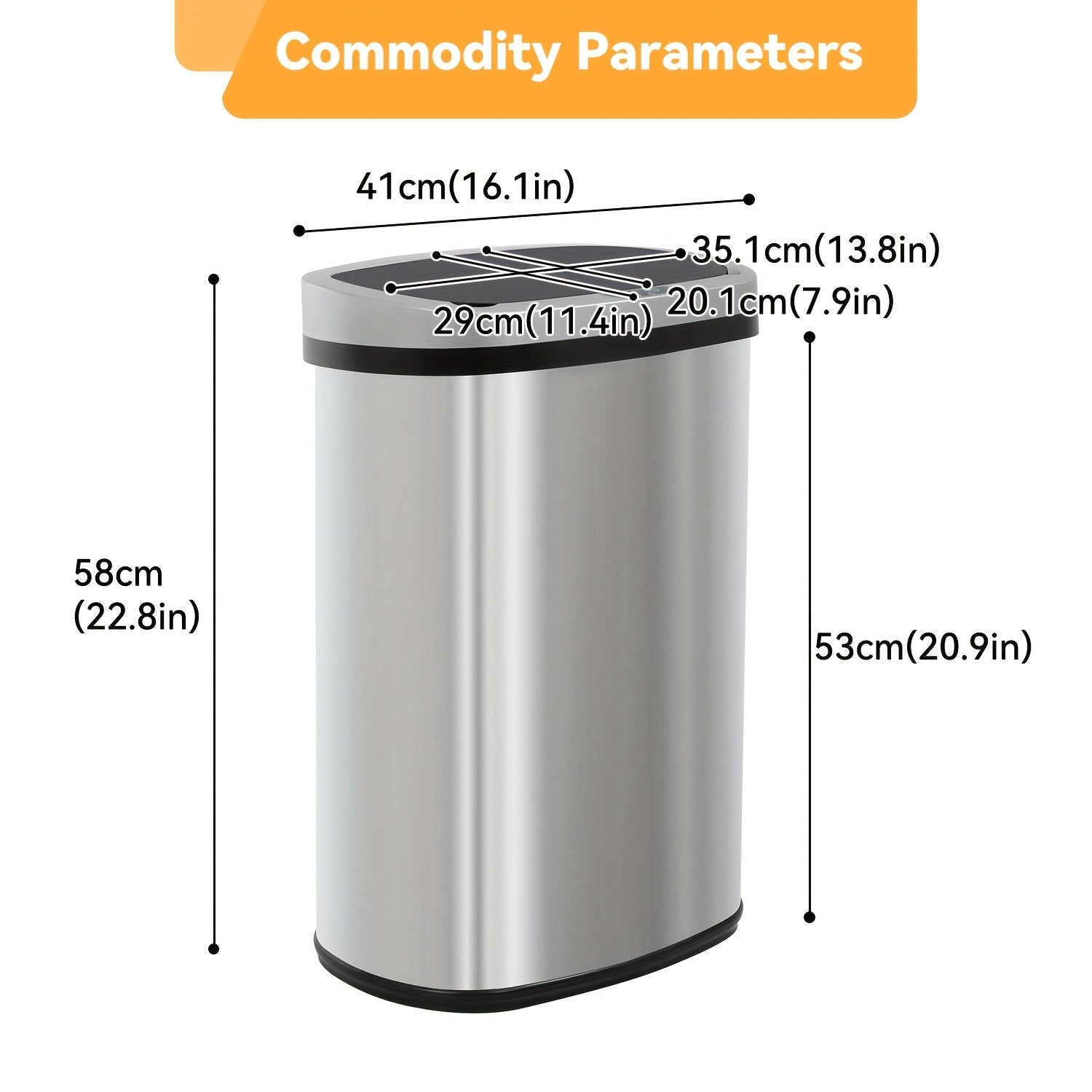 Kitchen Waste Bin 50L
