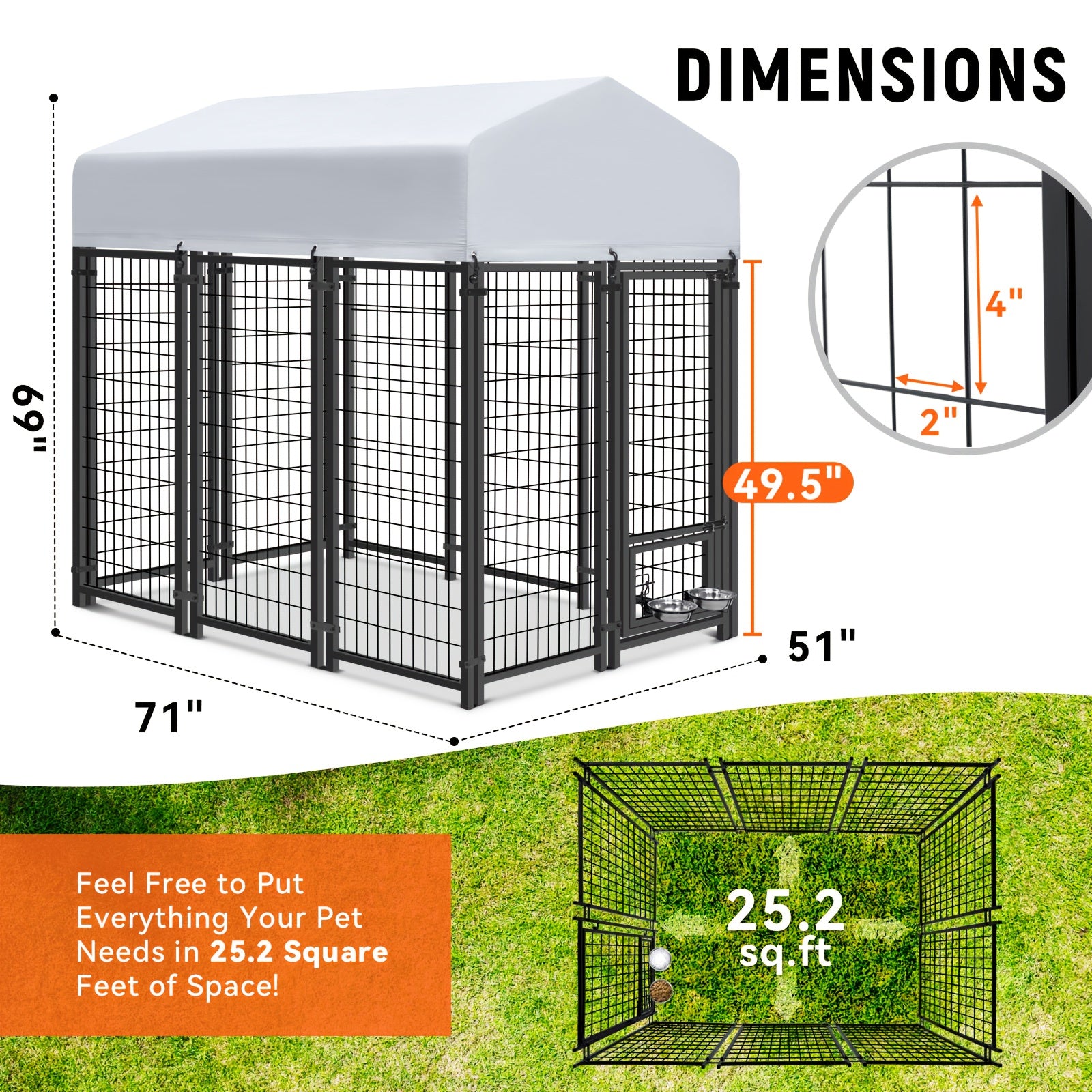 Heavy Duty Outdoor Dog Kennel