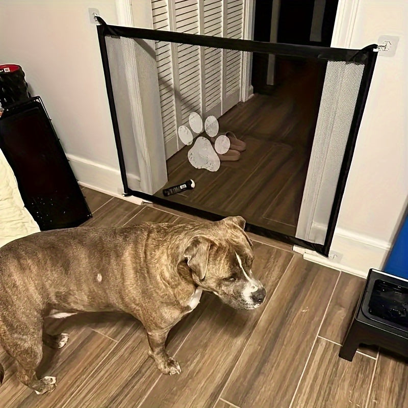 Retractable Expandable Mesh Dog Gate