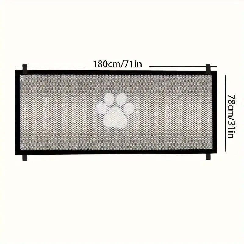Retractable Expandable Mesh Dog Gate