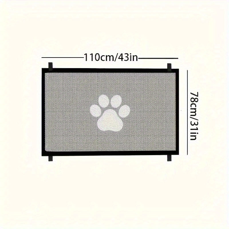 Retractable Expandable Mesh Dog Gate