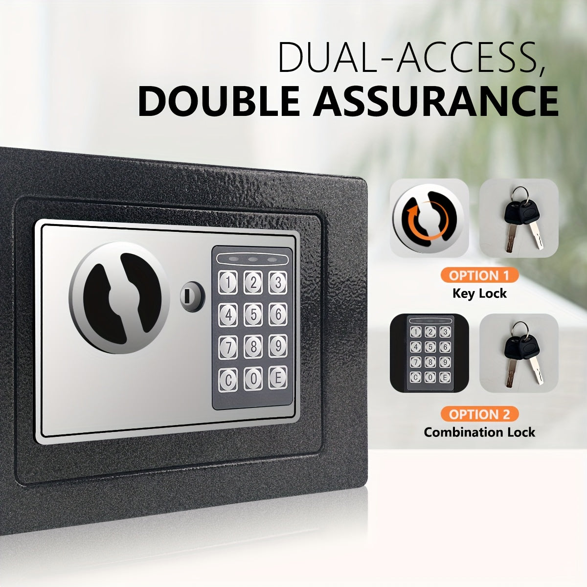 Fireproof Money Bag & Sensor Light Digital Keypad