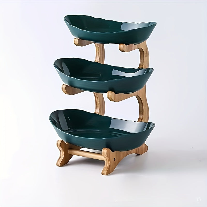 Fruit Stand with Curved Shelves
