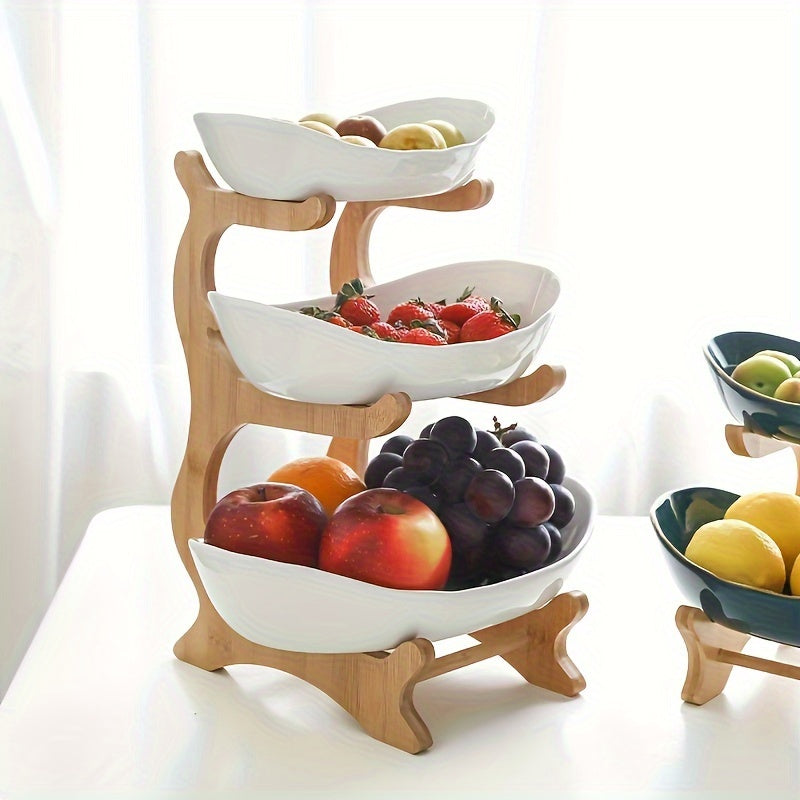 Fruit Stand with Curved Shelves
