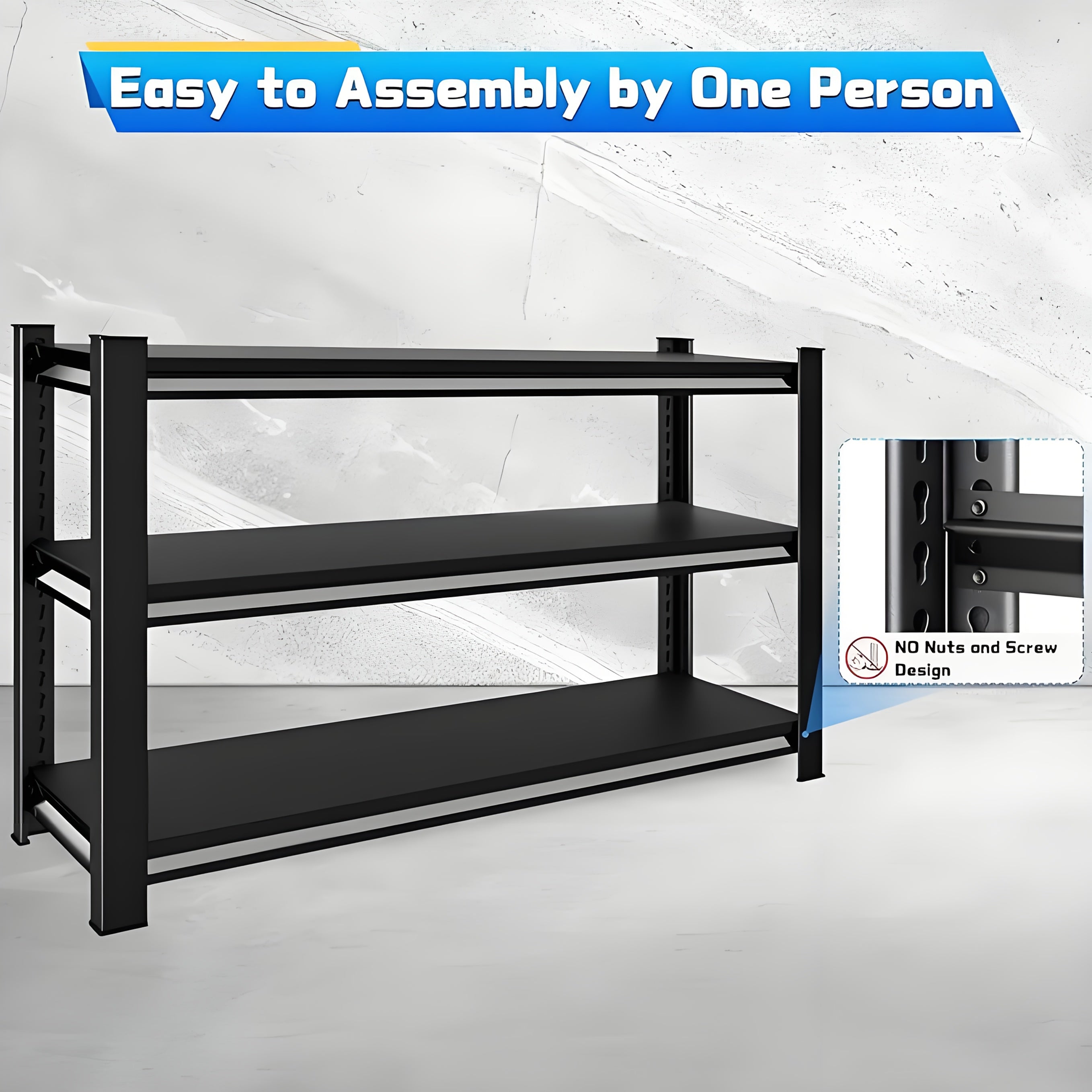 Heavy Duty Adjustable Garage Shelving