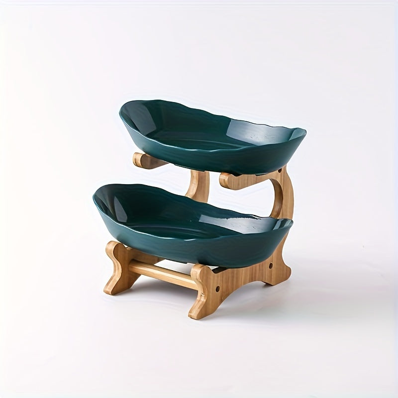 Fruit Stand with Curved Shelves