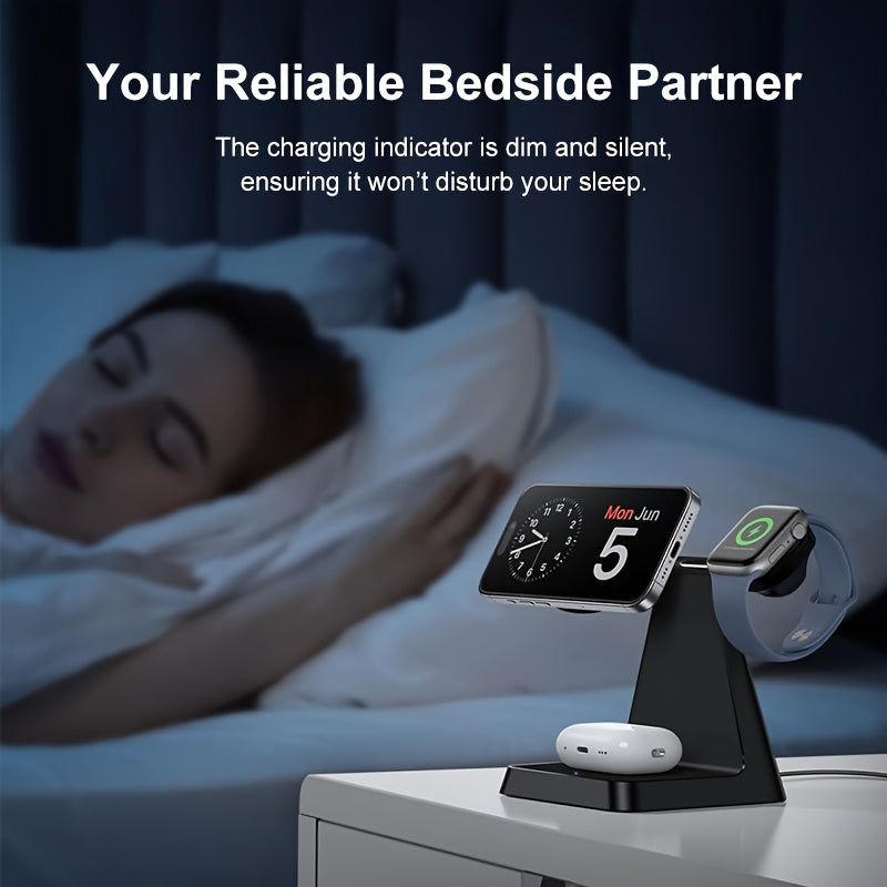 18W Magnetic 3in 1 Charging Station for Multiple Devices