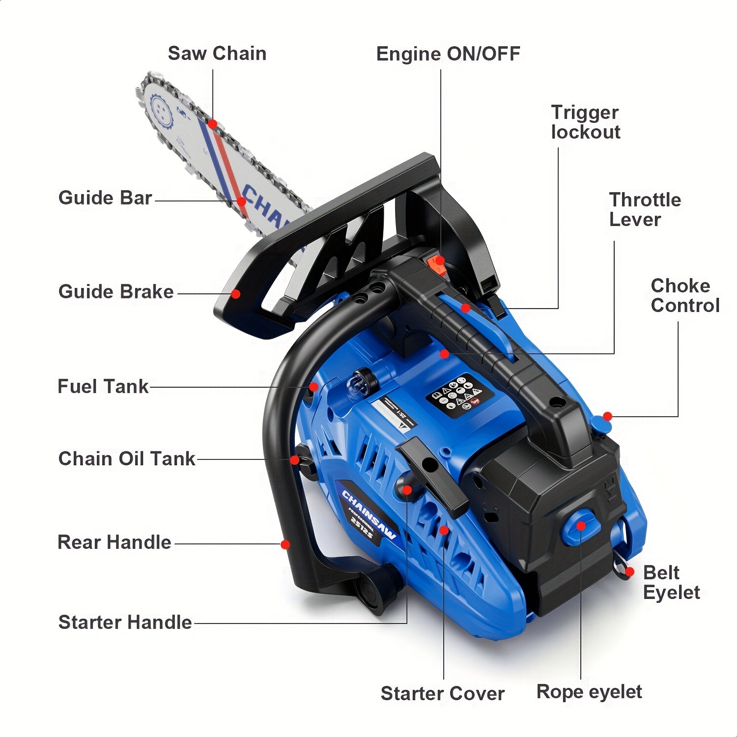 Powerful Gasoline Powered Chainsaw