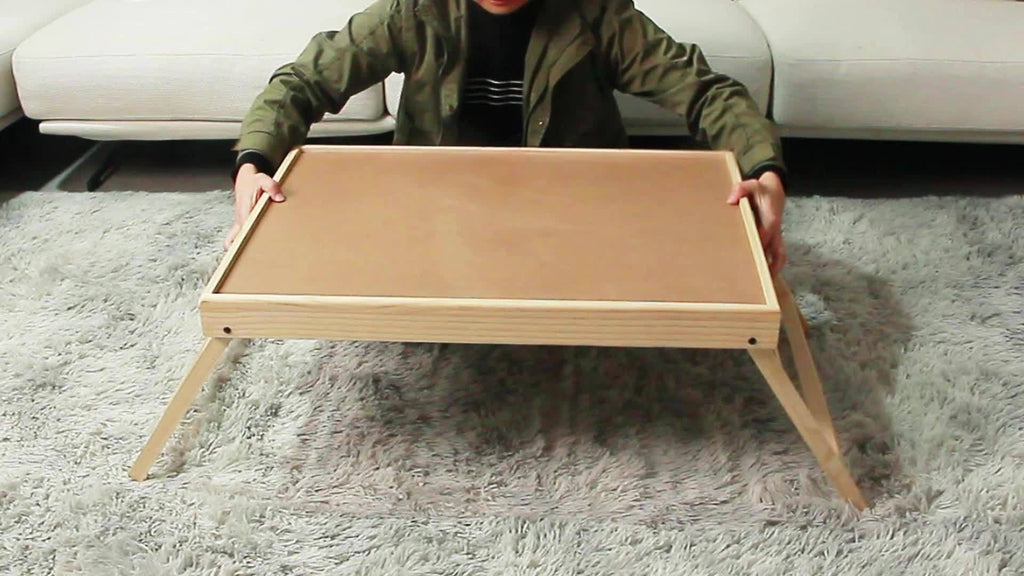 Puzzle Table with Folding Legs