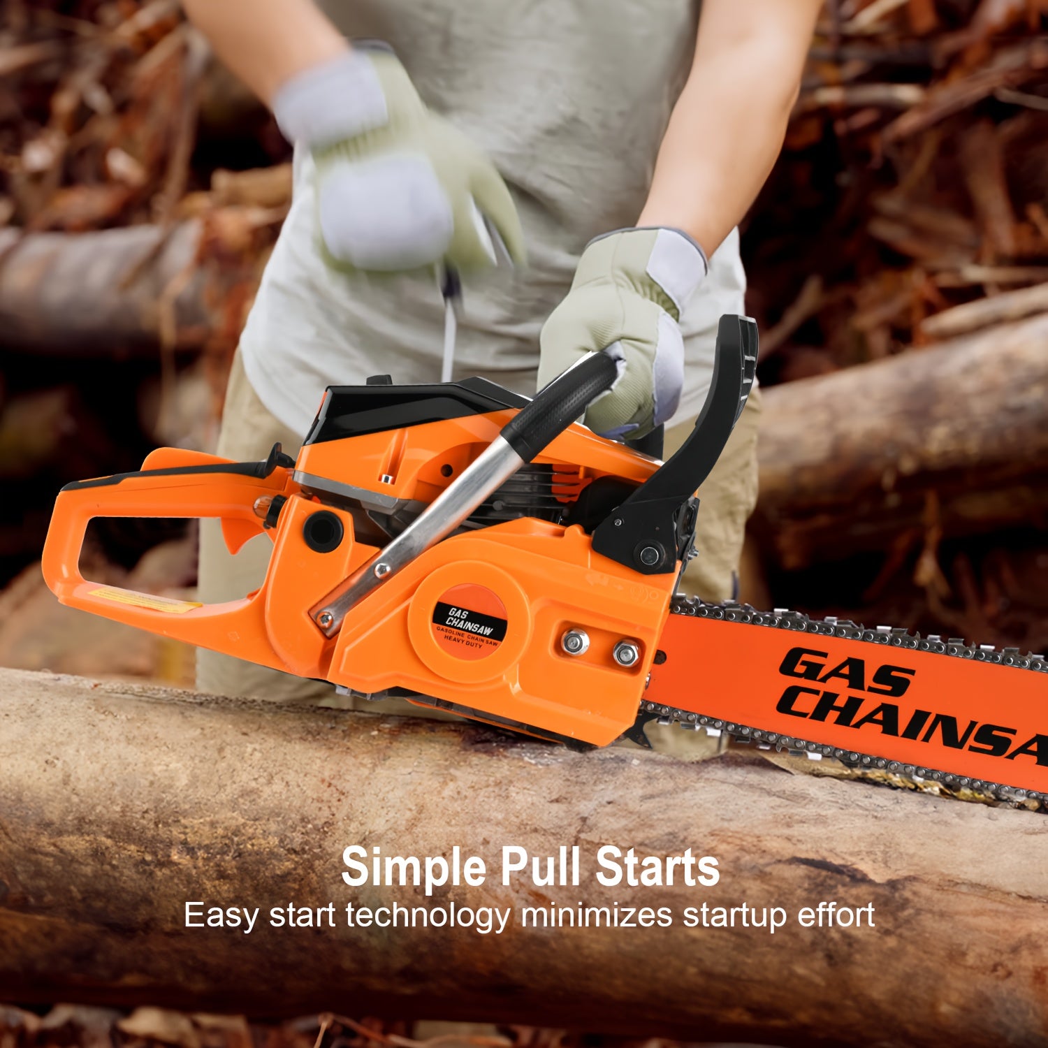 Powerful Gasoline Powered Chainsaw