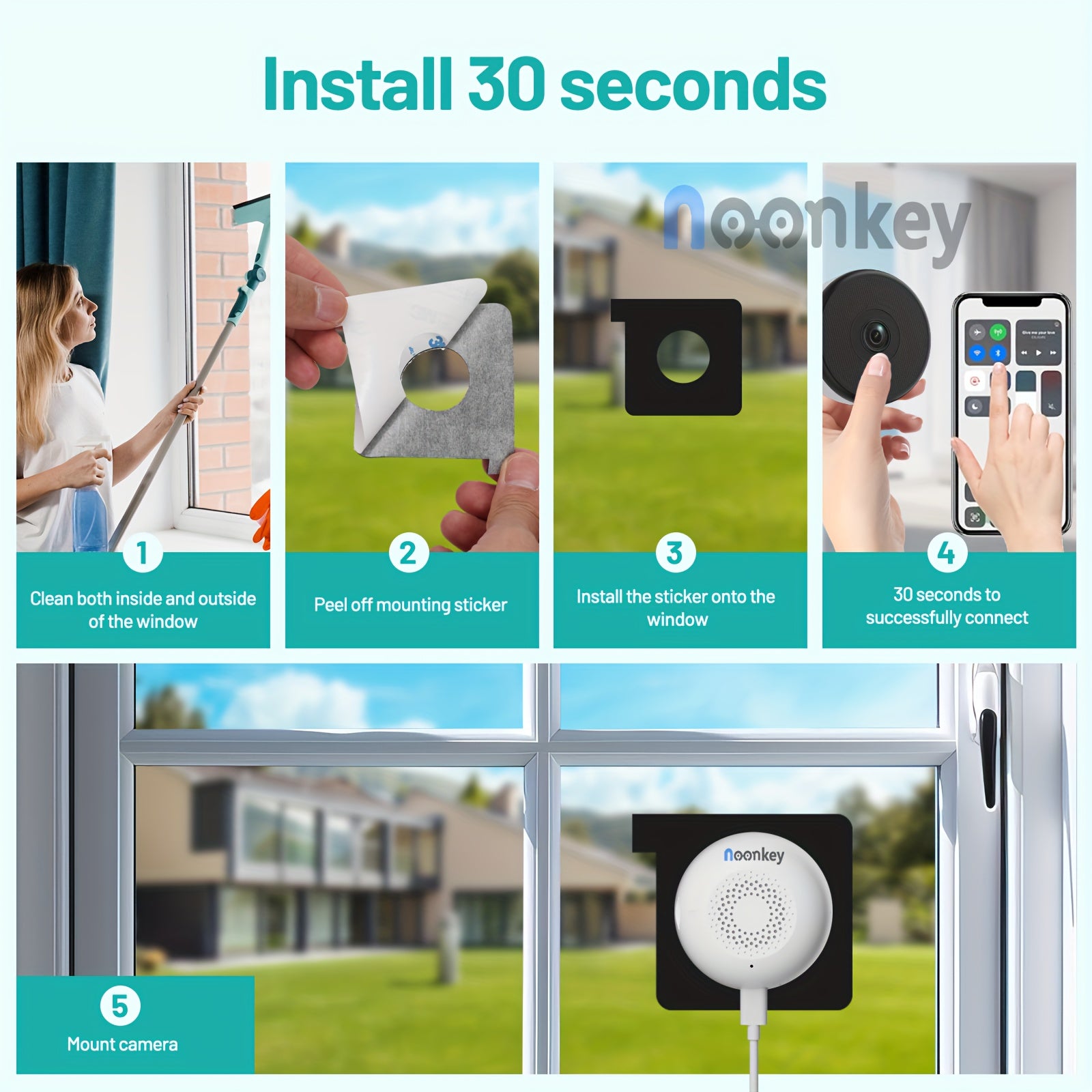2K Wireless Window Camera