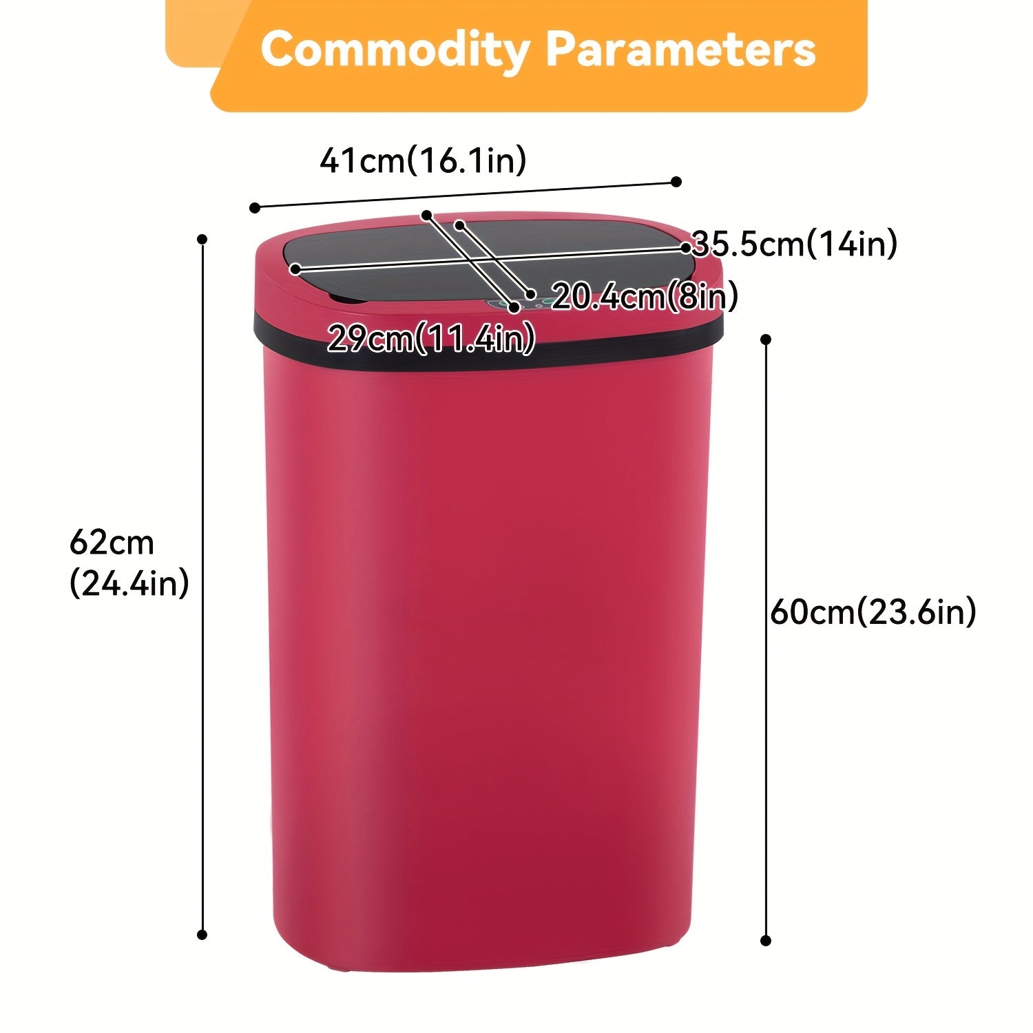 Kitchen Waste Bin 50L