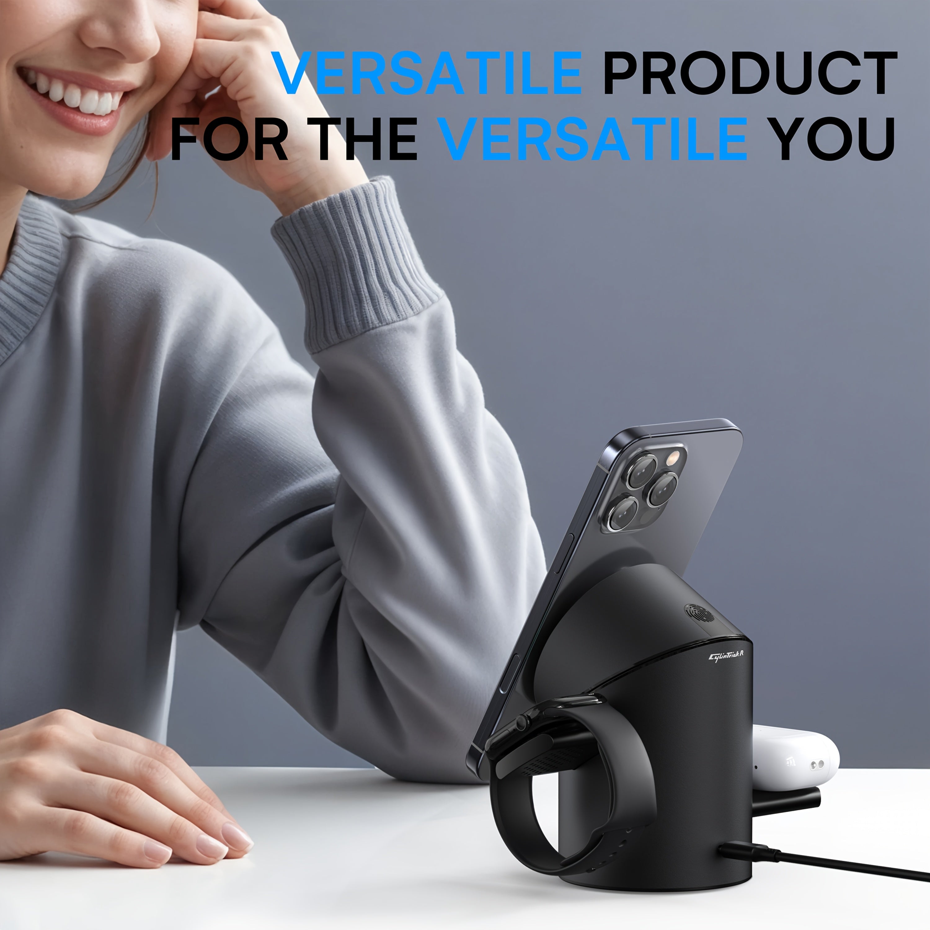 3-in-1 Magnetic Wireless Charging Station