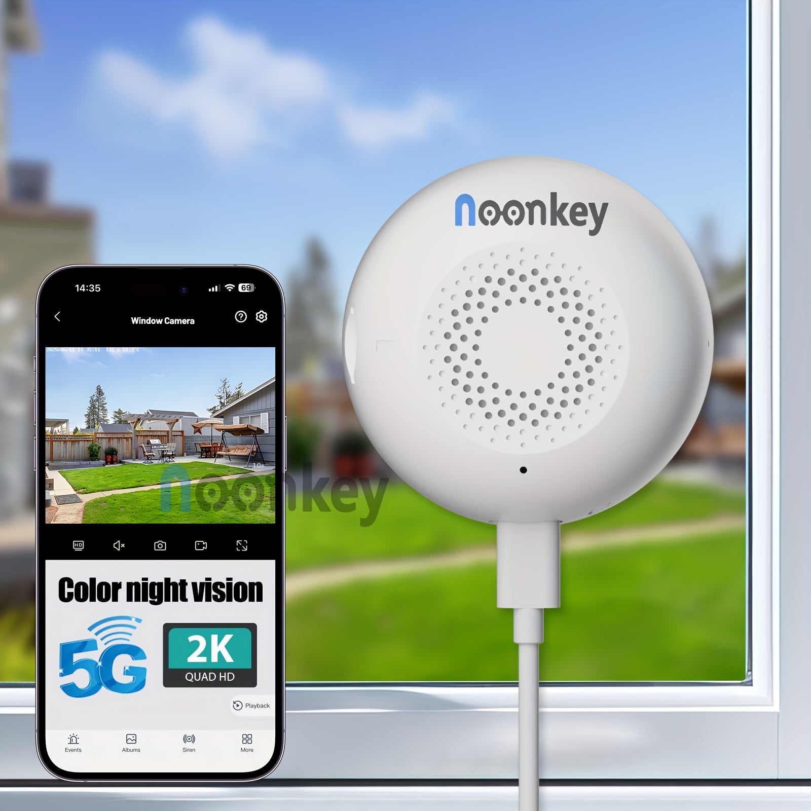 2K Wireless Window Camera