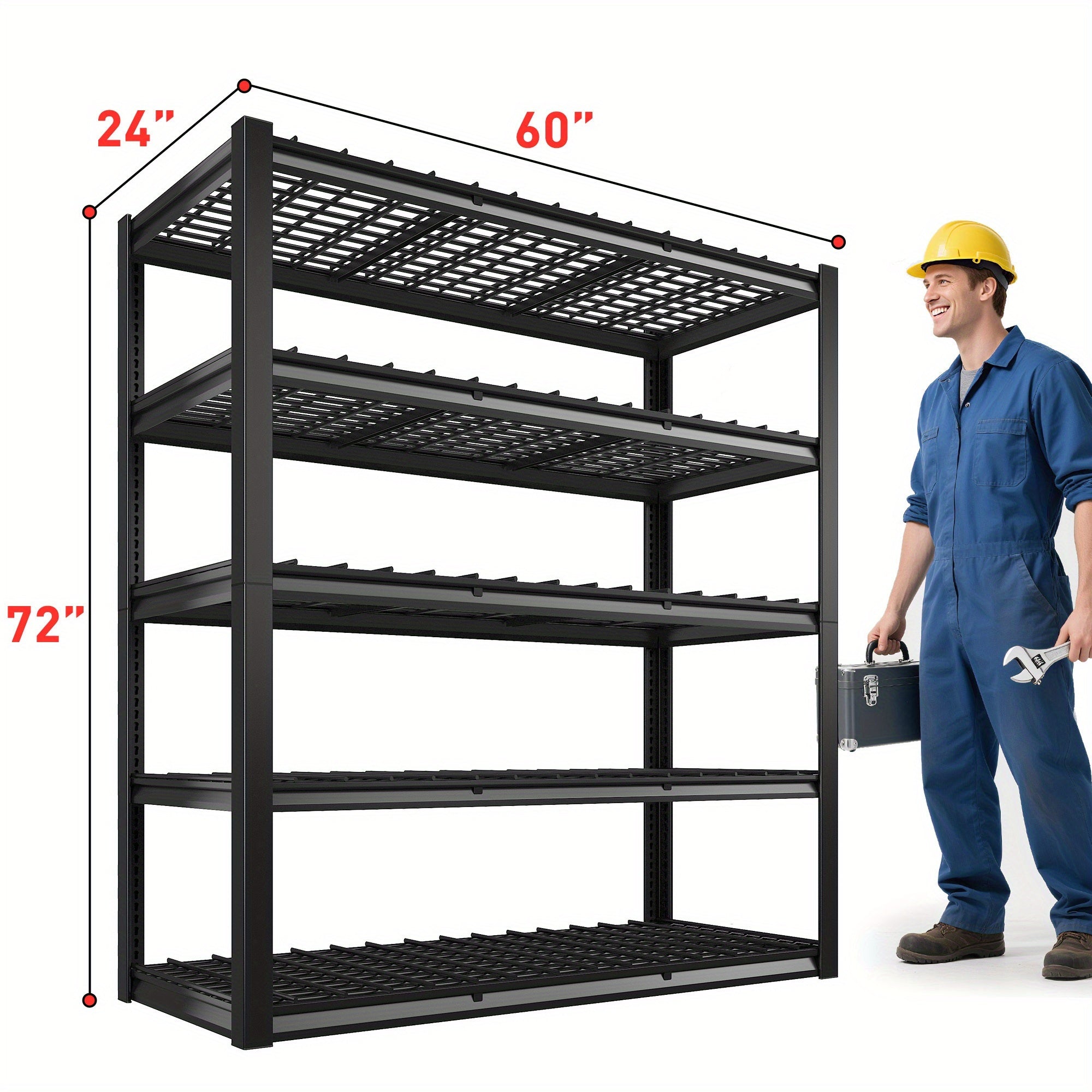 Adjustable Carbon Garage Storage Rack