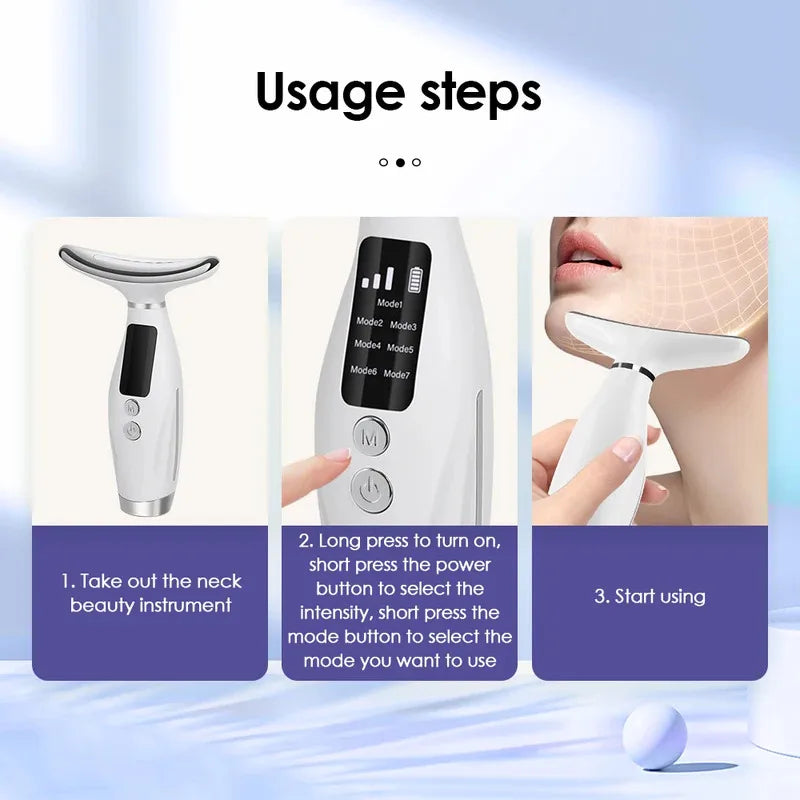 LED Lights Face & Neck Beauty Device