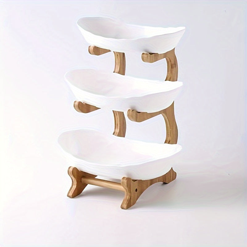 Fruit Stand with Curved Shelves