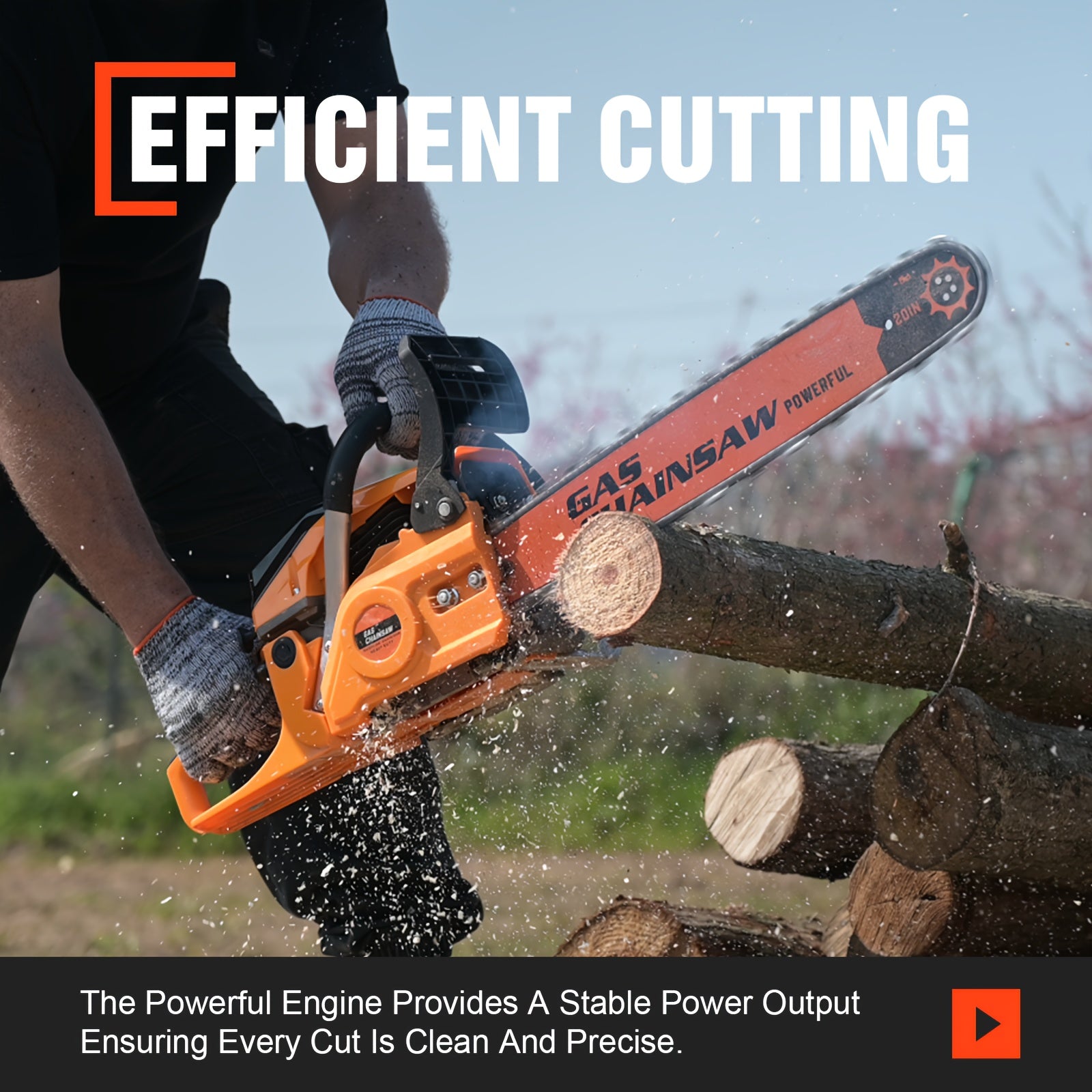 Powerful Gasoline Powered Chainsaw