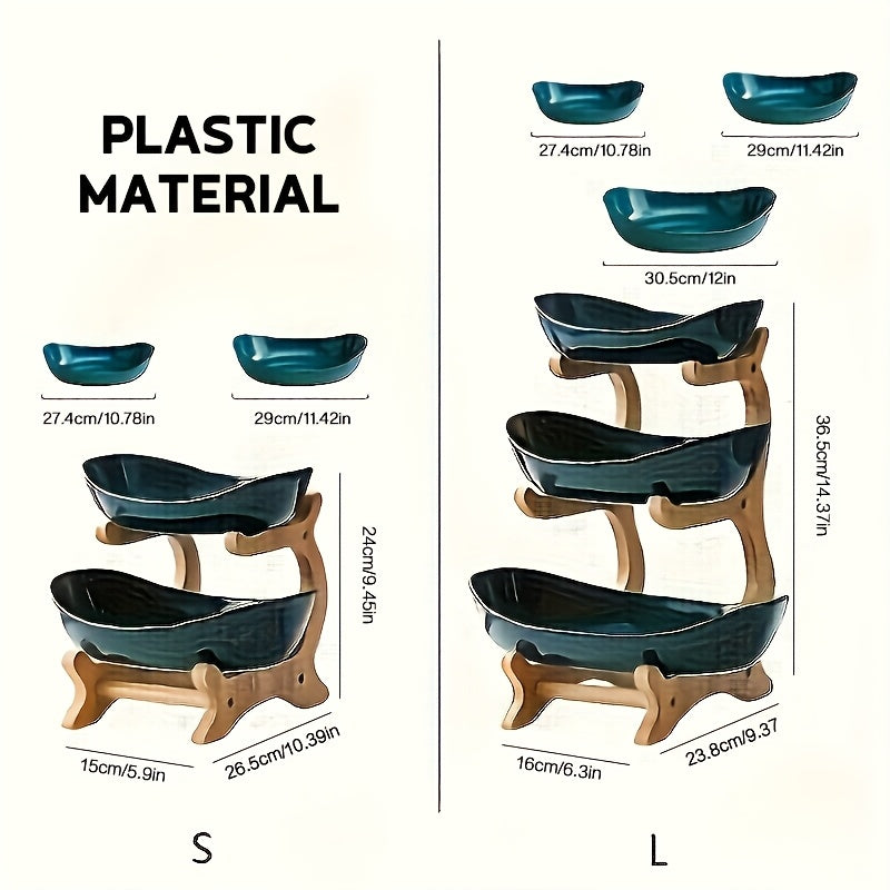 Fruit Stand with Curved Shelves