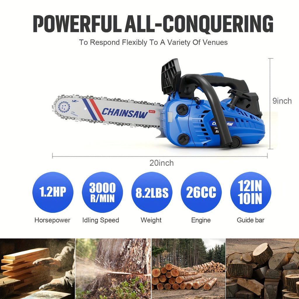 Powerful Gasoline Powered Chainsaw