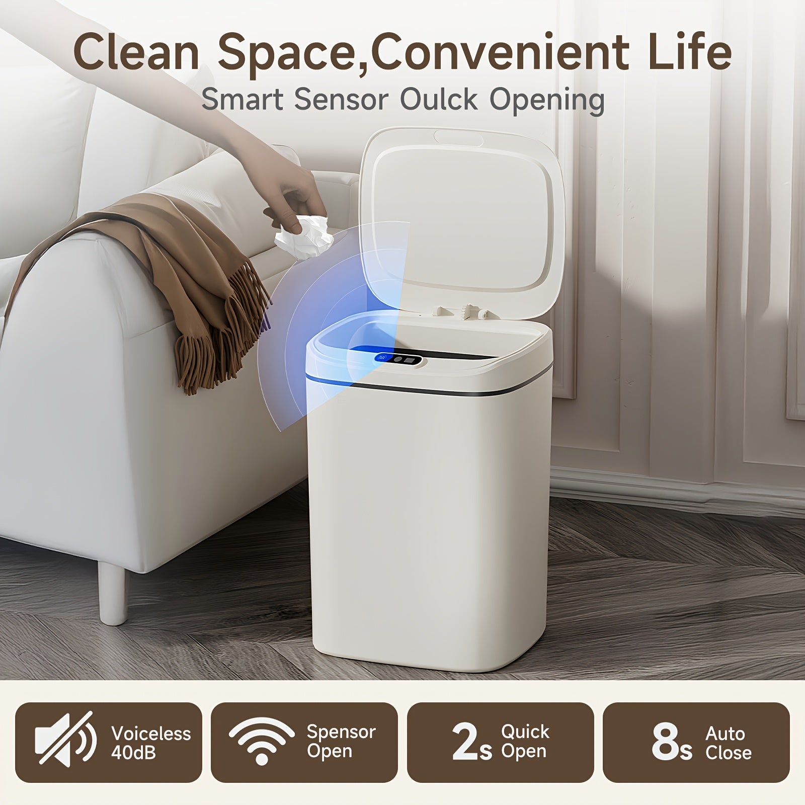 Smart Detector Trash Can