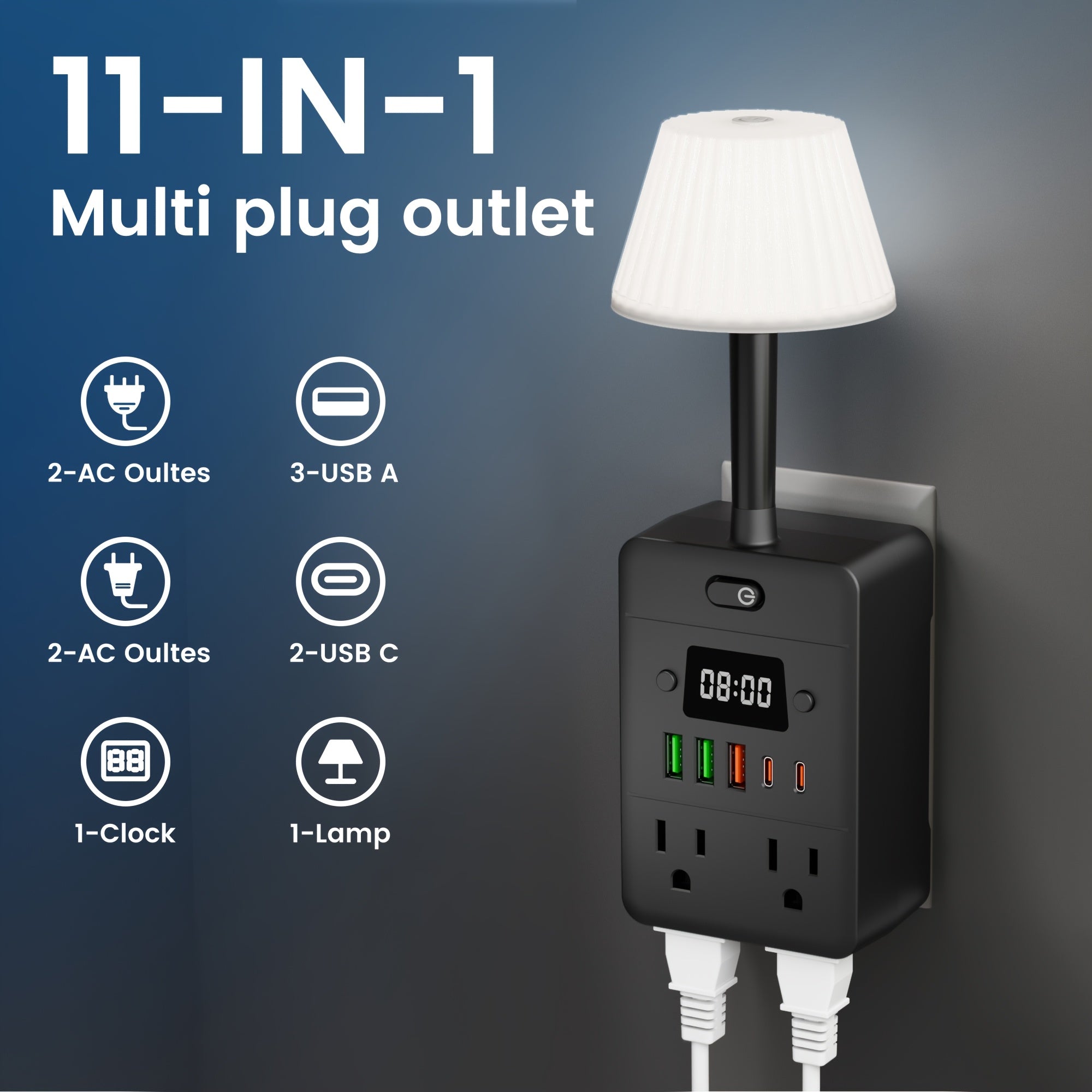 11-in-1 Multifunctional Power Strip